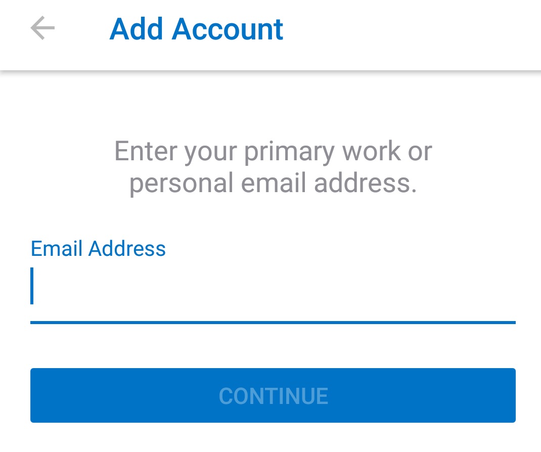 hotmail android add account